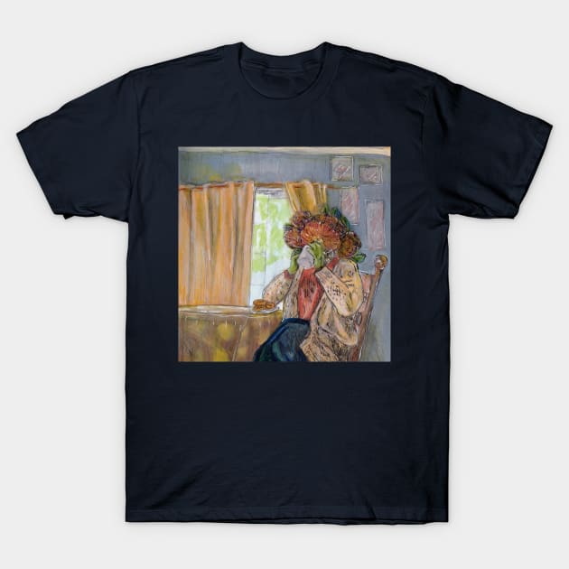 Mum's Cozy Coffee Retreat T-Shirt by Animal Surrealism